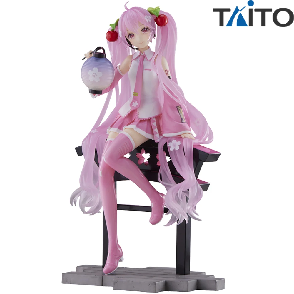 Taito Hatsune Miku Sakura Miku Sakura Lantern Ver. Artist Master Piece Series Collectible Action Anime Figure Model Toys