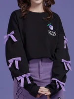 deeptown gothic streetwear black graphic hoodies women harajuku oversized sweatshirts loose casual long sleeve tops e girl y2k