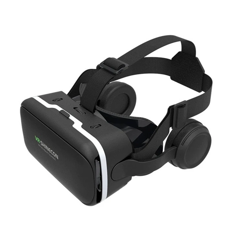 

VR SHINECON G04E 3D VR Glasses Headset With Earphones For 4.7-6.0 Inches Android IOS Smart Phones