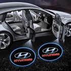 2 шт., декоративсветильник светодиодные ламсветильник для дверей автомобиля Hyundai Santa Fe Sonata Solaris Azera Creta I30 Ix25 Tucson IX35