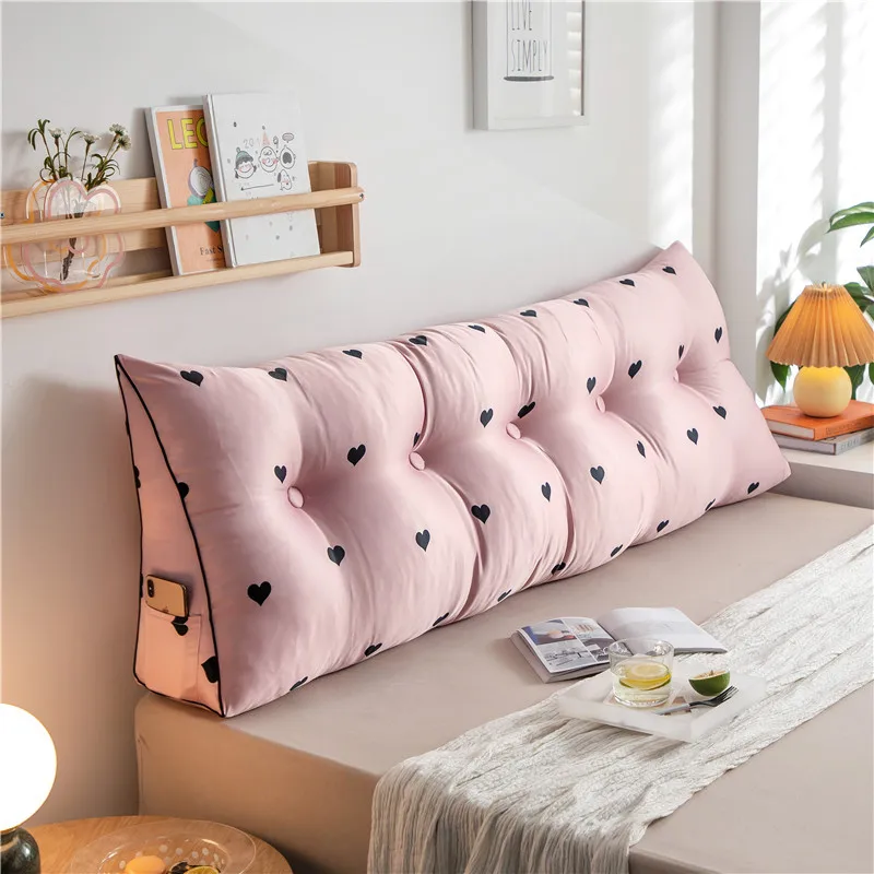 

2022 Sale Removable Bedside Pillow Cushion For Bedroom Sofa Triangular Large Backrest Bed Big Soft Tatami Pack Pillows Dormitory