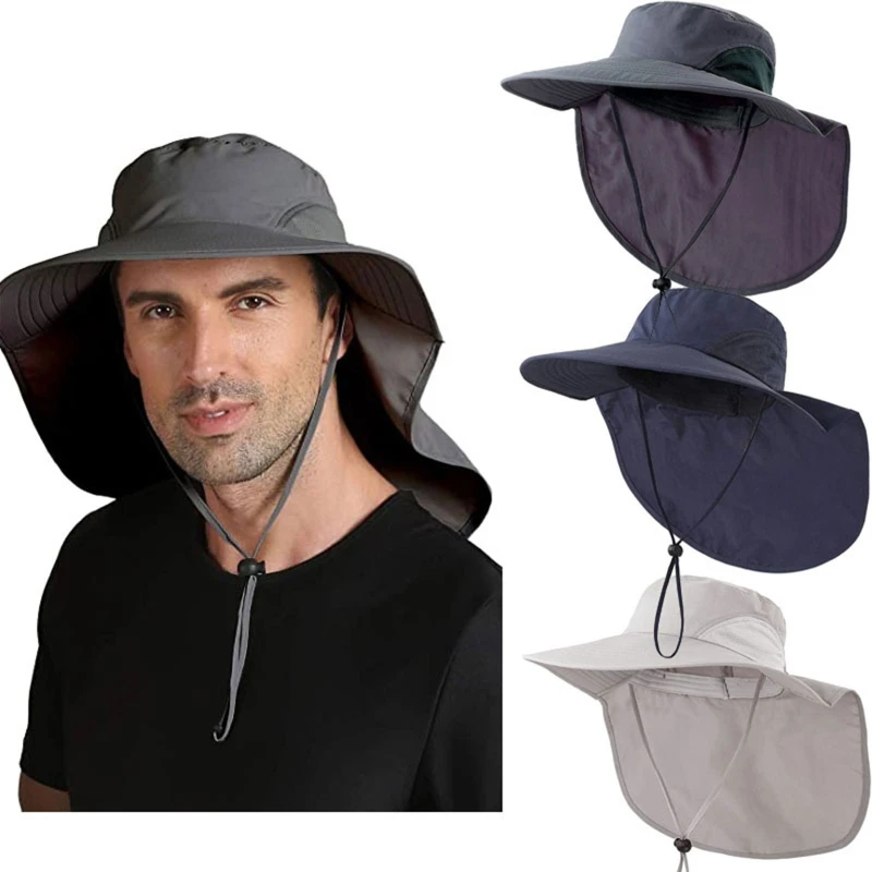 Рыболовная шляпа с широкими полями Солнцезащитная для рыбаков мальчиков девочек