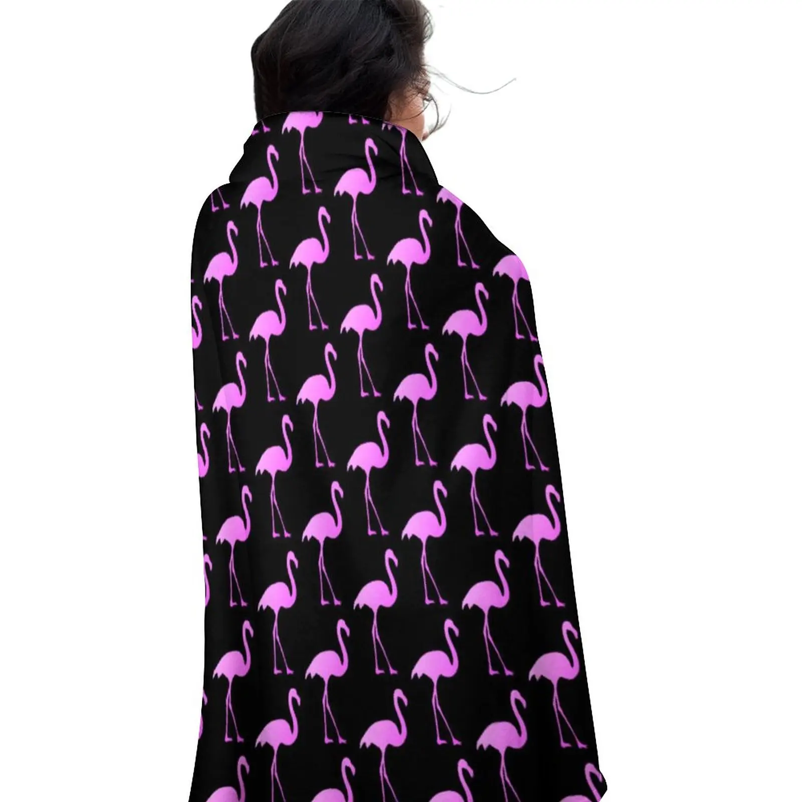 Одеяло с принтом птиц флисовое покрывало розовым фламинго супермягкое дешевое |