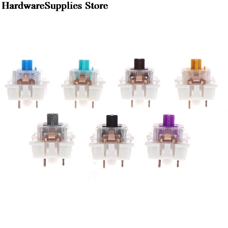 10Pcs/lot Outemu Mx Switches 3 Pin Mechanical Keyboard Black Blue Brown | Обустройство дома