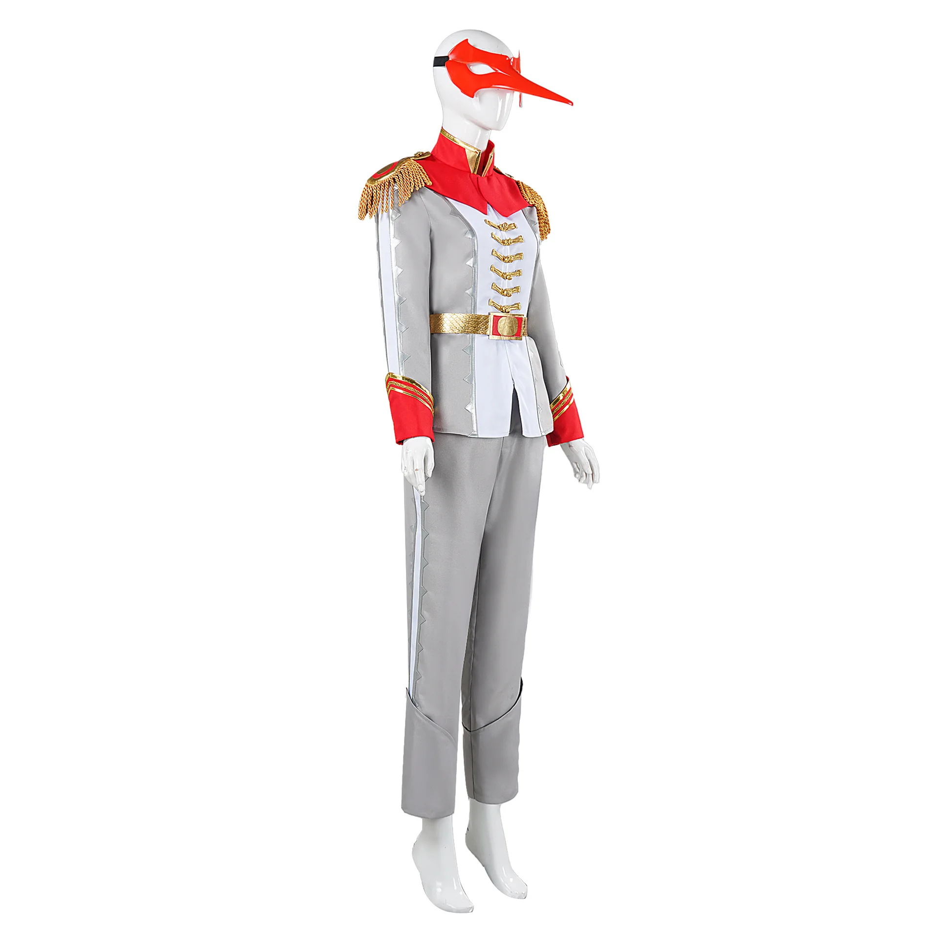 Фото Игра Akechi Goro Косплей Костюм Парик Ворона Серый Униформа Маска Полный Комплект Cos Конвенция Сценический Костюм Комикс Рождественский Новый Год Подарок №4