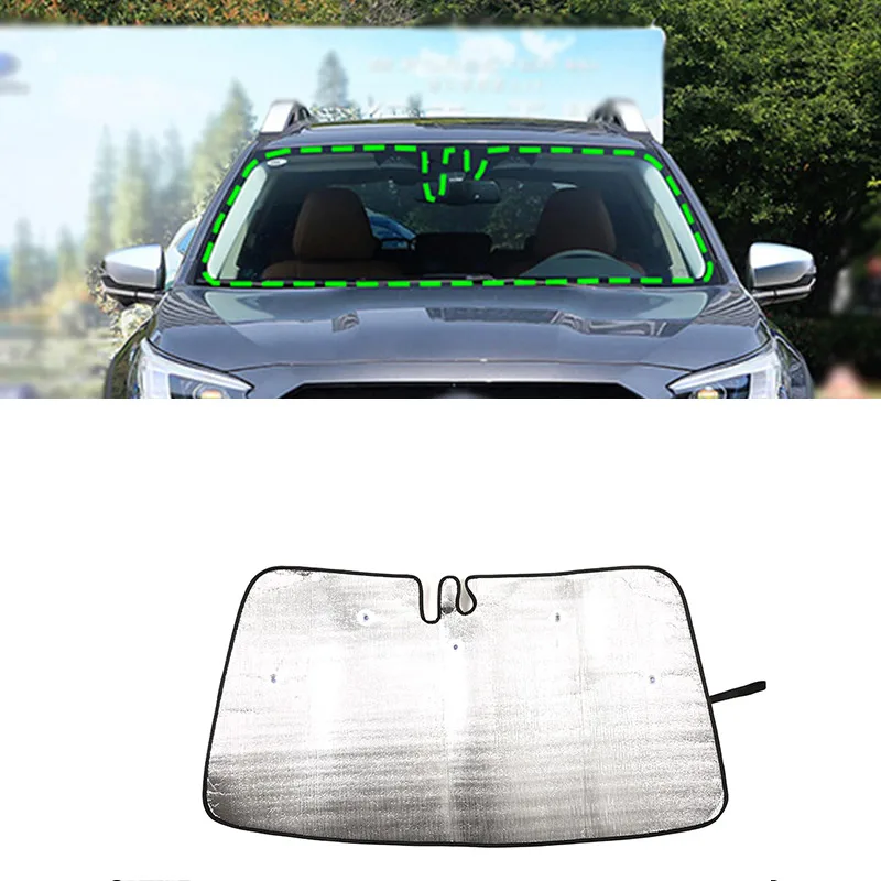 

Алюминиевая фольга для Subaru Outback 2022, серебристые автомобильные передние стекла, защита от ультрафиолетового солнца, аксессуары для защиты салона автомобиля