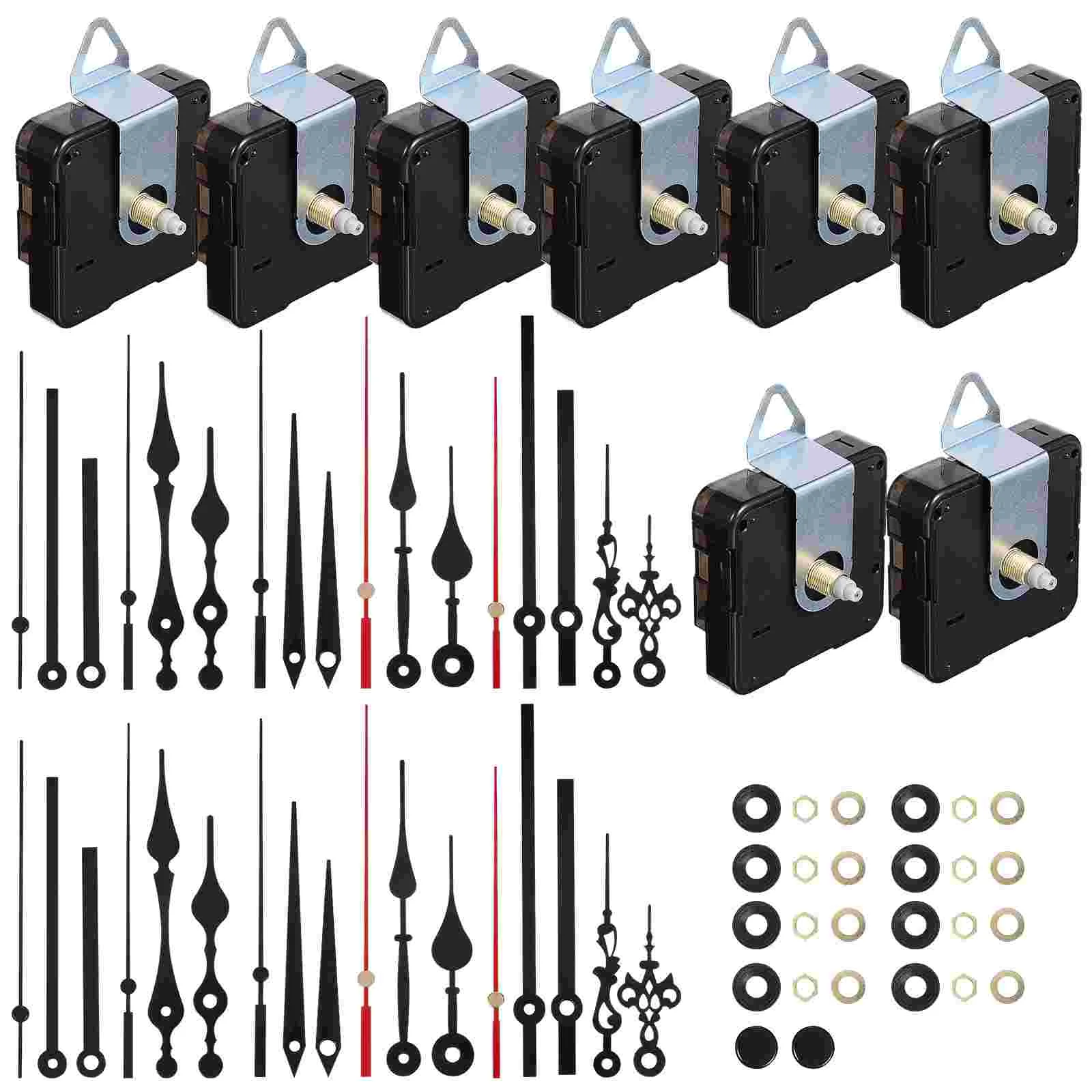 

8 Sets Movement Quartz Clock Parts Mechanisms Movements Kit Repair Wall Repairs