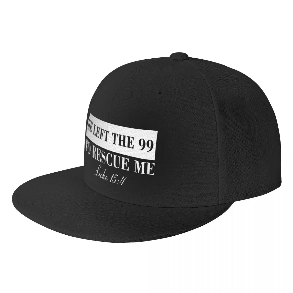 

He Left The 99 White Flat Brimmed Hat,Baseball Cap Customizable Unisex Gift Nice Gift