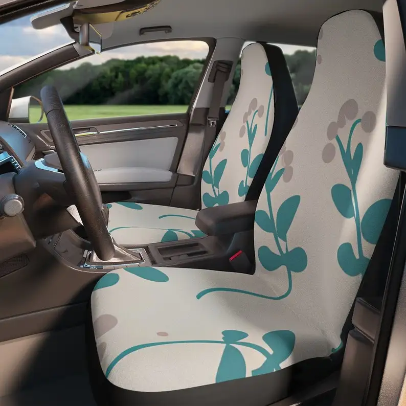 

cute preppy flowers woman Car Seat Covers