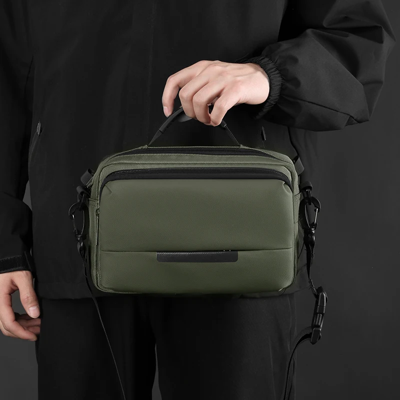 Мужская деловая нагрудная сумка многослойный рюкзак через плечо на одно