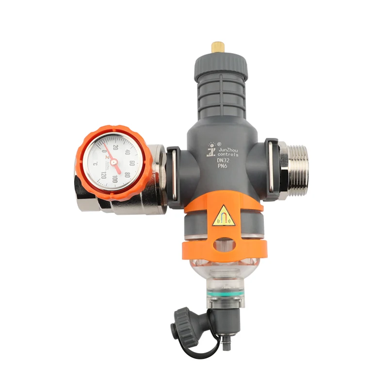 

The device for discharging air and sewage in the pipeline of water heating system can see the water quality condition