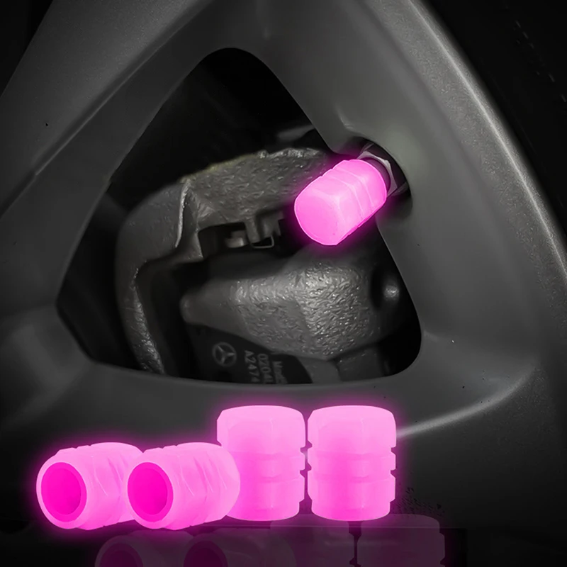 

Универсальные флуоресцентные светящиеся автомобильные колпачки для клапанов шин красивые защитные вентили два в одном