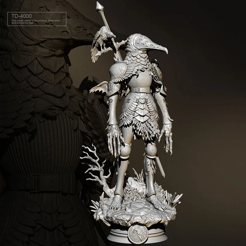

80mm Raven Knight Resin Trooper figure model