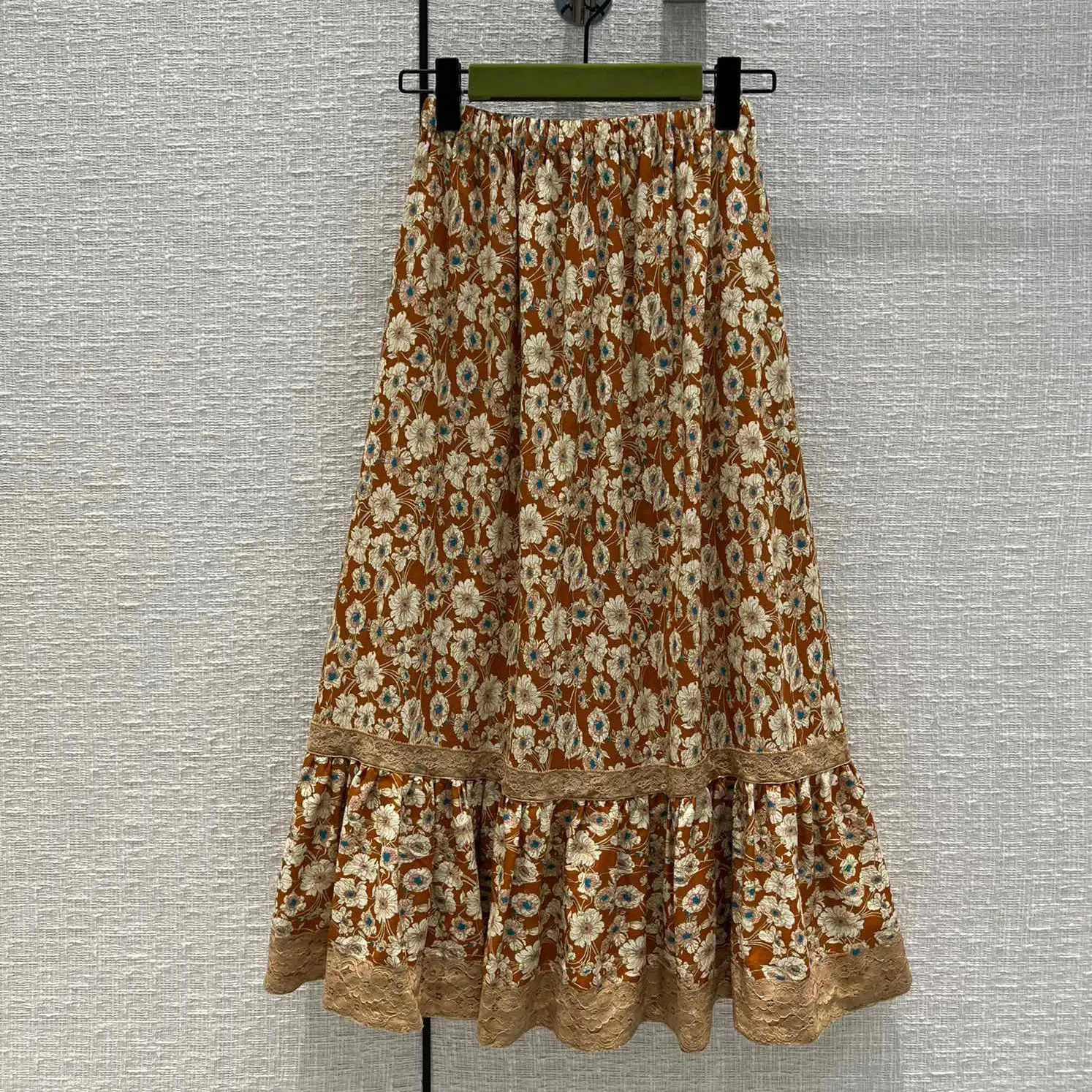 Женская кружевная юбка роскошная в праздничном стиле с французским