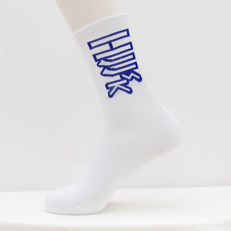Cartoon Anime Funny Socks Men Hip Hop Print Novelty Crazy Sokken Hip Hop Unisex Comfortable Cotton Meias Christmas Gift