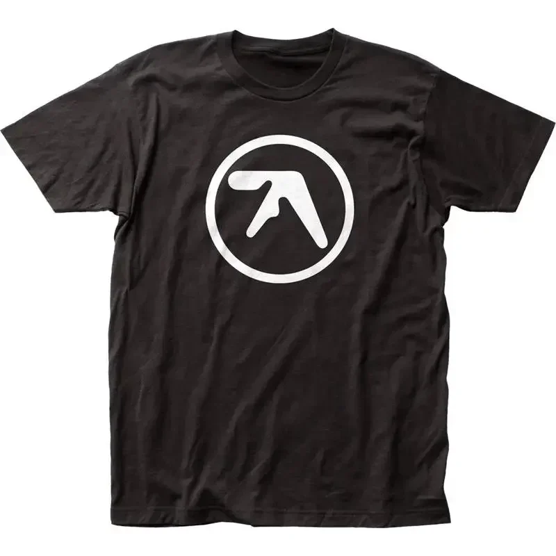 Фото Мужская футболка с логотипом Aphex Twin, классическая концертная футболка Rock N Roll Band, новая, черная №1