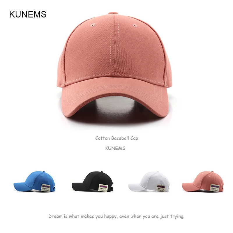 

KUNEMS Fashion Baseball Cap for Women and Men Patch Letter Snapback Caps Casual Cotton Summer Hats Outdoor Sun Hat Unisex