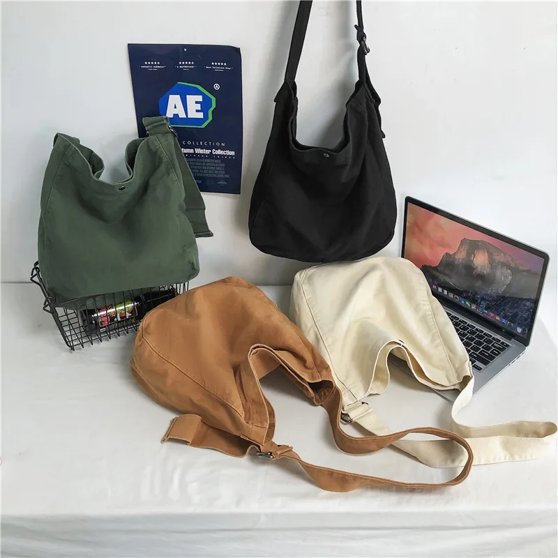 

2022 New Spring Autum Messenger Textile Small Bag Aesthetic Canvas Phone Mini Side Sling