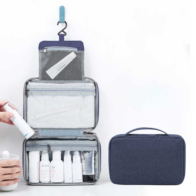 

men travel toiletry storage bag waterproof bathroom big capacity folding