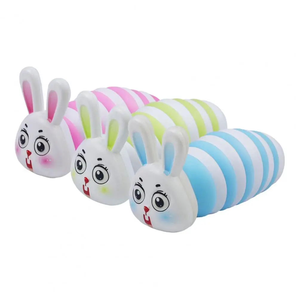 

Decompression Toy Safe Flexible Funny Cartoon Bunny Slug Fidget Sensory Toy Children Gift Fidget Slug Bunny Stress Relief Toy