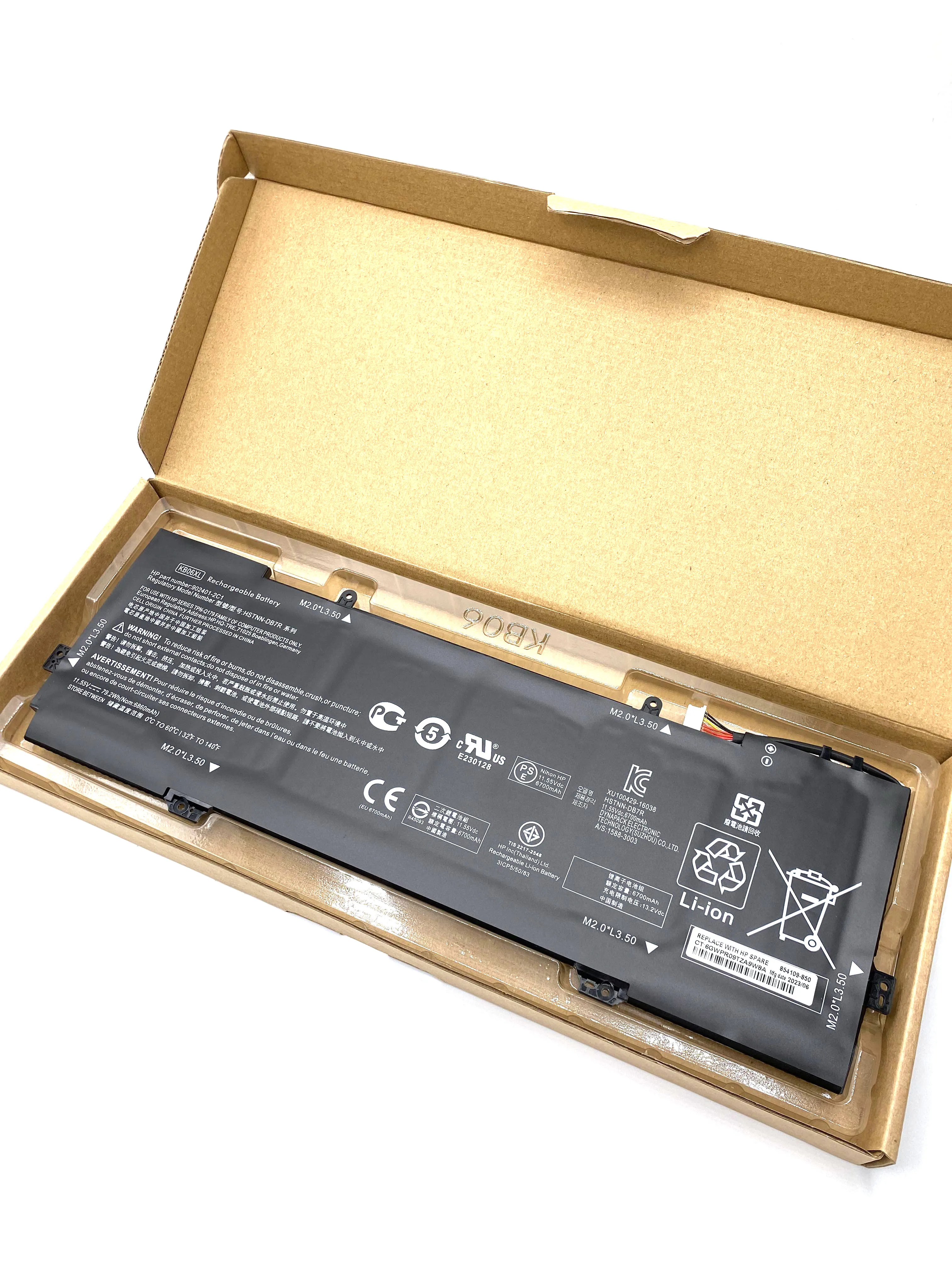 Новый оригинальный аккумулятор для ноутбука KB06XL HP Spectre x360 15-BL002XX Z6L01EA Z6K97EA Z6K99EA Z6K96EA