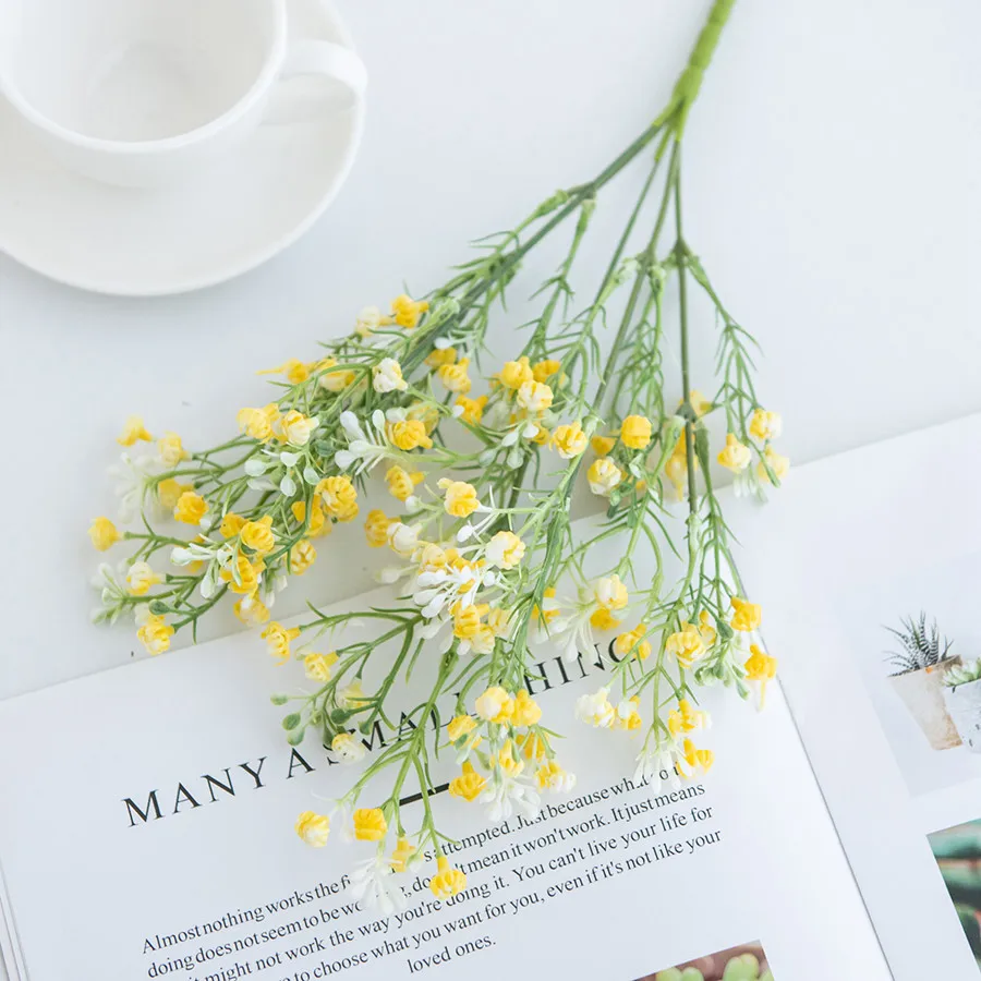 

Искусственные Цветы Гардении Для Декора Дома, Пластиковый Букет Для Свадьбы, Девичника, Новоселья