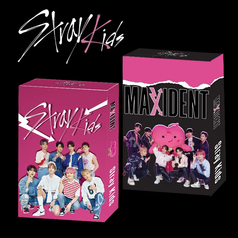 

Wholesale 55 / set KPOP Stray Kids new album MAXIDENT photo card Polaroid LOMO card poster star card collectible holiday gift