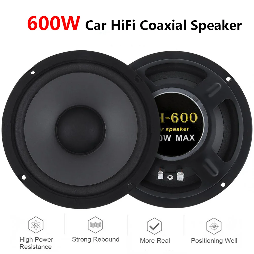 Коаксиальный HiFi-динамик для автомобиля 6 5 дюйма 600 Вт
