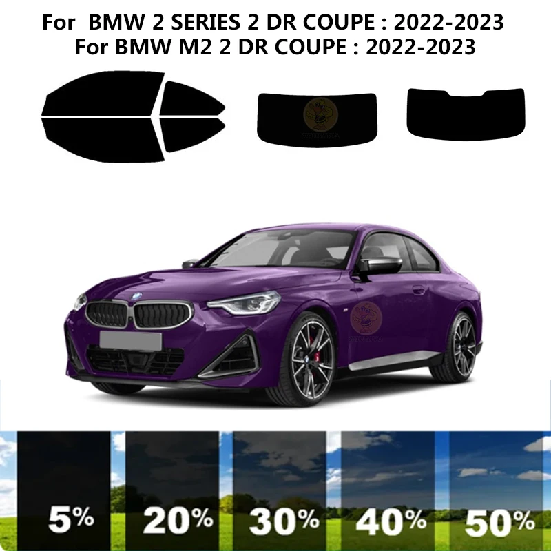 

Precut nanoceramics car UV Window Tint Kit Automotive Window Film For BMW 2 SERIES F22 2 DR COUPE 2022-2023