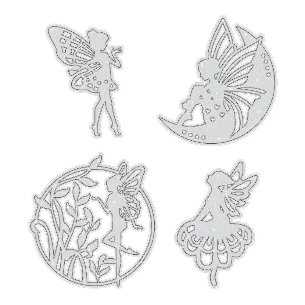 

4pcs Carbon Steel Cutting Dies Stencils for DIY Scrapbooking/Photo Album Decorative Embossing DIY Paper Card Angel & Fairy