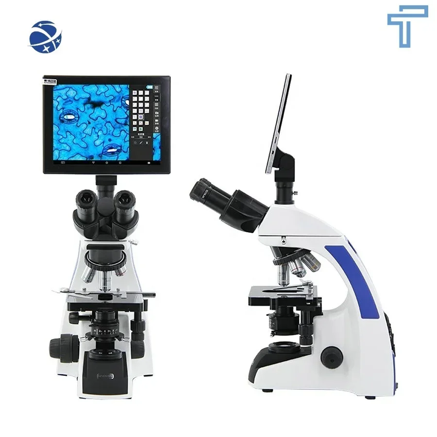 Портативный микроскоп bi Fisk цифровой с объективом окуляра ЖК-экраном