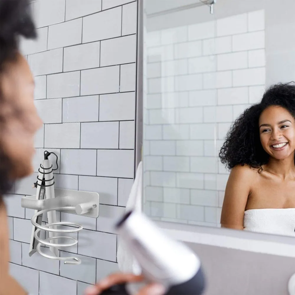 Подставка для сушки волос настенный органайзер ванной спальни аксессуаров