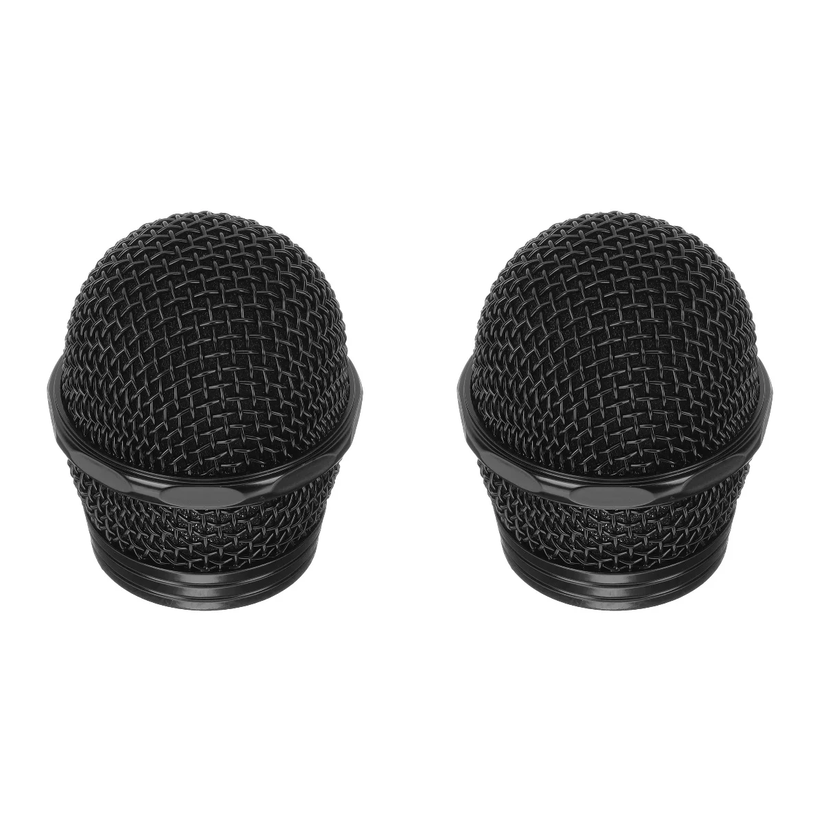 

2pcs Microphone Metal Mic Head Replacement Microphone Metal Mesh Head