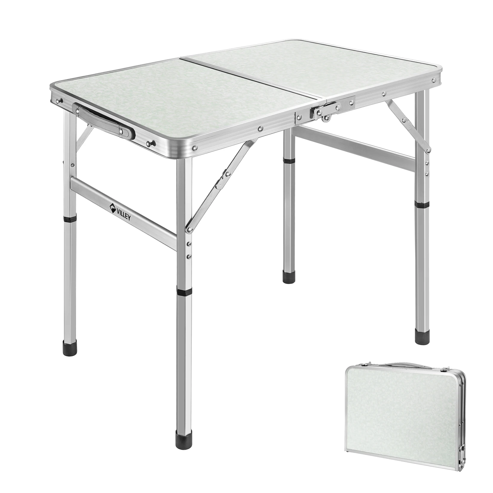 

Portable Folding Table Coffee Table 61cm /91cm Aluminium Alloy Camping Table Outdoor Picnic Fodlable Table Can Weighted 40kg