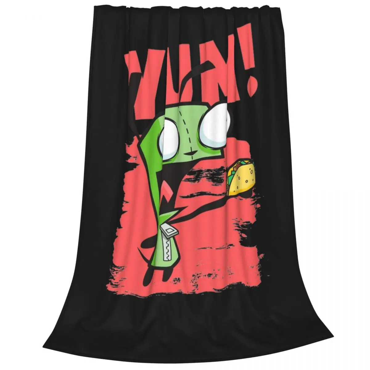 Одеяло Invader Zim из кораллового флиса плюшевое весенне-осеннее одеяло для девочек