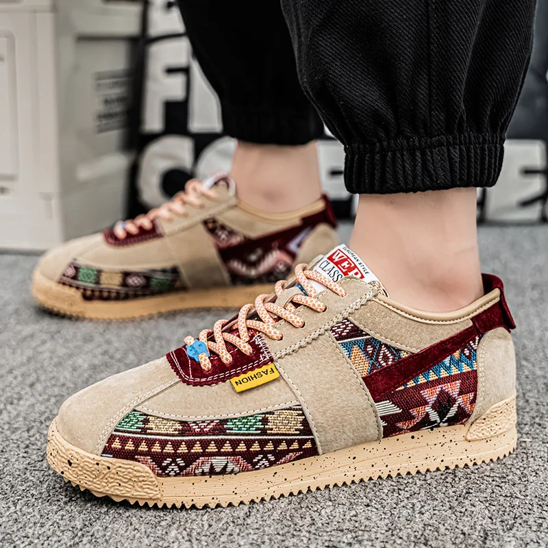 Кроссовки мужские в этническом стиле повседневные Оригинальные дизайнерские