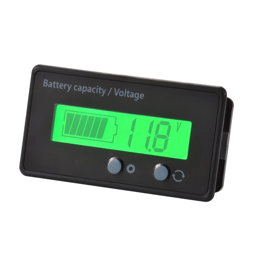 

Lcd Battery Capacity Monitor Gauge Meter,Waterproof 12V/24V/36V/48V Lead Acid Battery Status Indicator,Lithium Battery Capaci