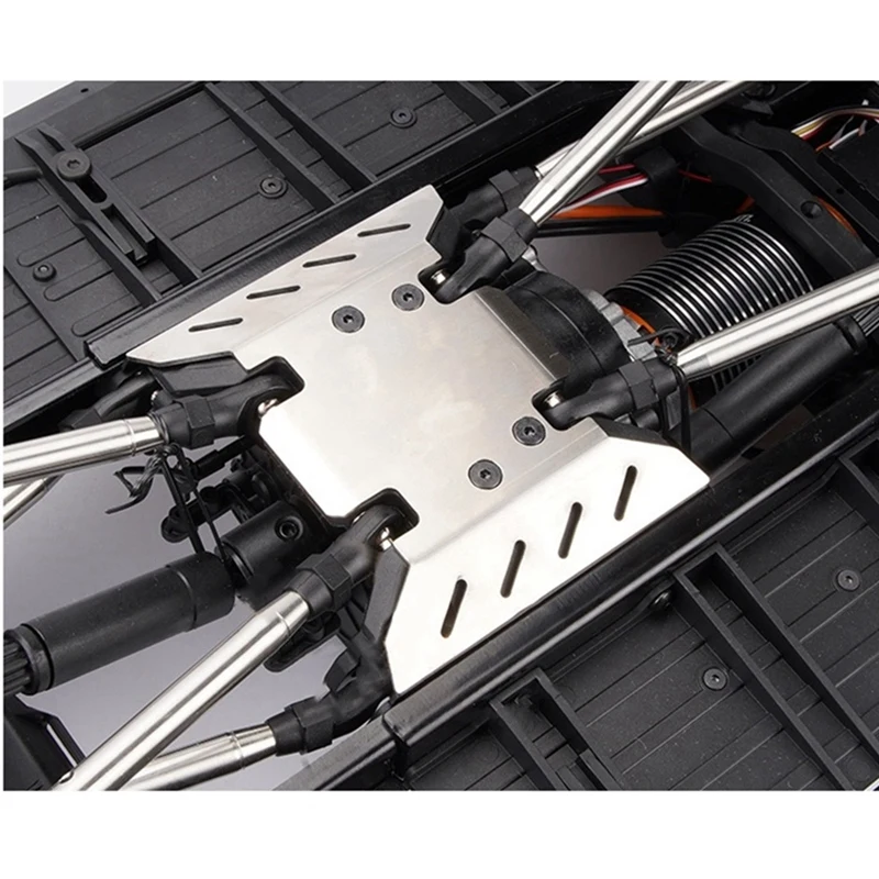 

Metal Stainless Steel Chassis Armor Protector Skid Plate For Axial SCX6 1/6 RC Crawler Car Upgrade Parts