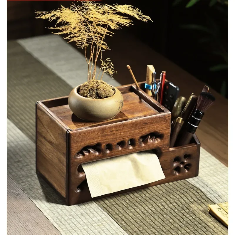 Настольная книжная полка из массива дерева Офисная стойка для файлов ящик