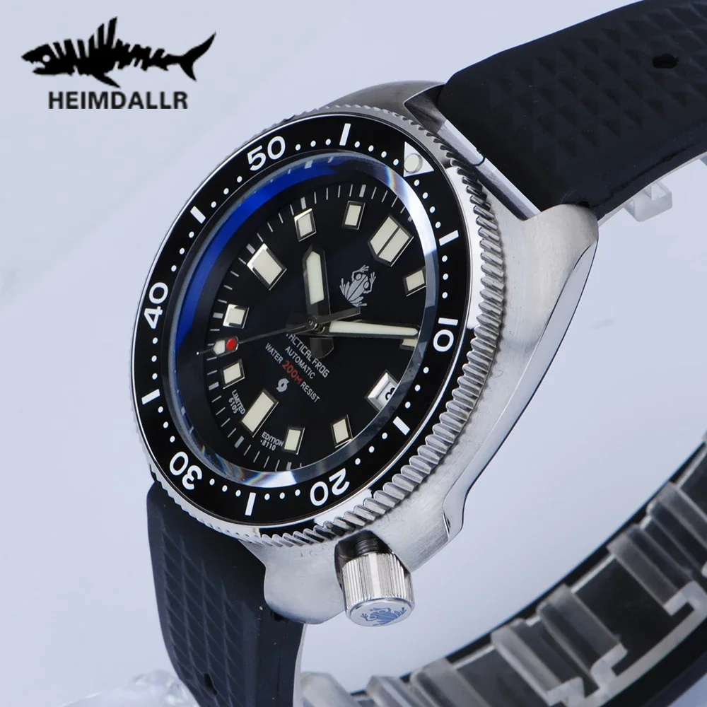 Фото Tactical Frog Men Diver Watch Men C3 Super Luminous Sapphire Crystal Ceramic Bezel 316L Steel NH35 Automatic Mechanical Watches №2
