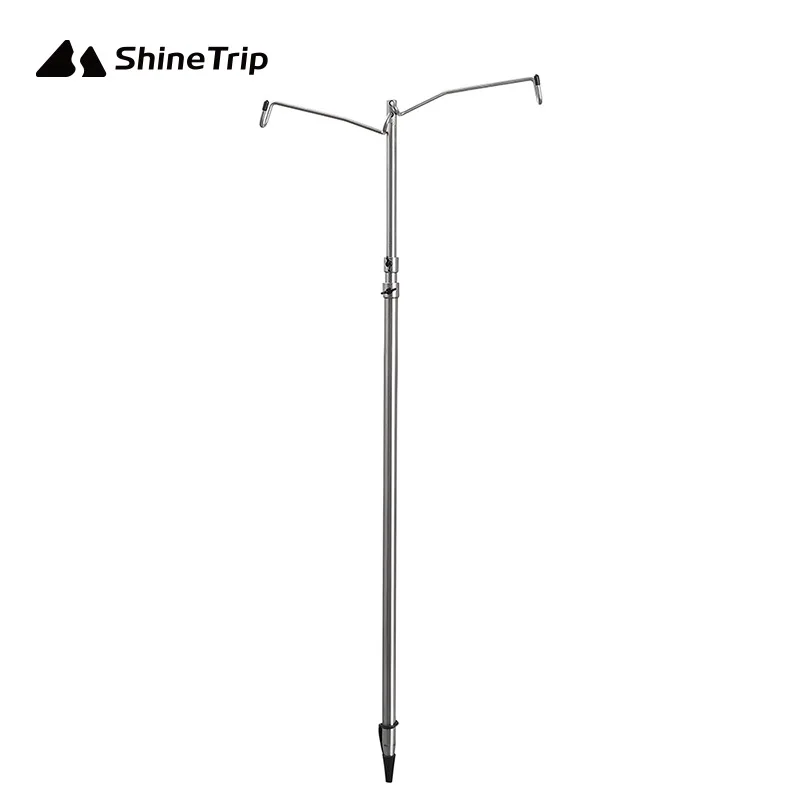 ShineTrip Hanging Light Fixing Stand Camp Barbecue Light Holder Pole Multifunctional Outdoor Camping Folding Lamp Pole Kit