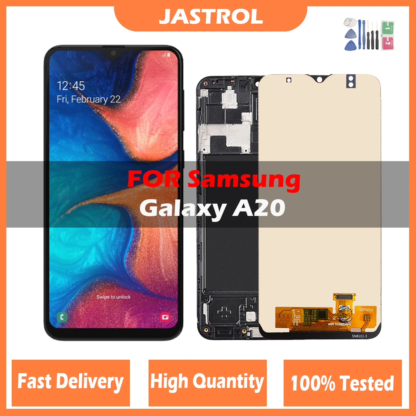 

Original LCD for Samsung Galaxy A20 LCD Display Touch Screen Digitizer With Frame Assembly for Samsung A20 SM-A205F A205FN