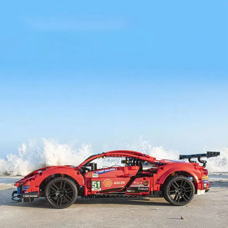 1677 шт. Детский конструктор скоростной гоночный автомобиль