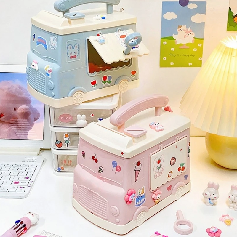 X6HD Детская копилка мультяшный автомобиль большая емкость PP восхитительный