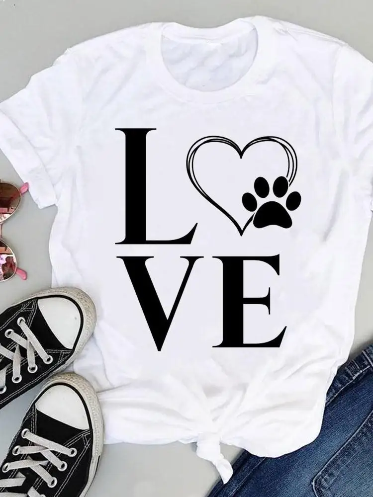 

Футболка женская летняя с коротким рукавом и графическим принтом