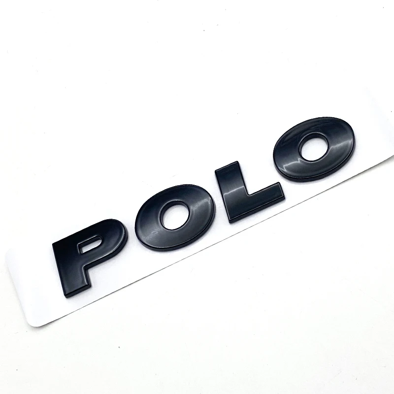 

Черный, серебристый, хром, 3D ABS POLO, наклейка на задний багажник, Стайлинг автомобиля, кузов, боковое крыло, значок, буквы, эмблема, маркировка, наклейка с логотипом