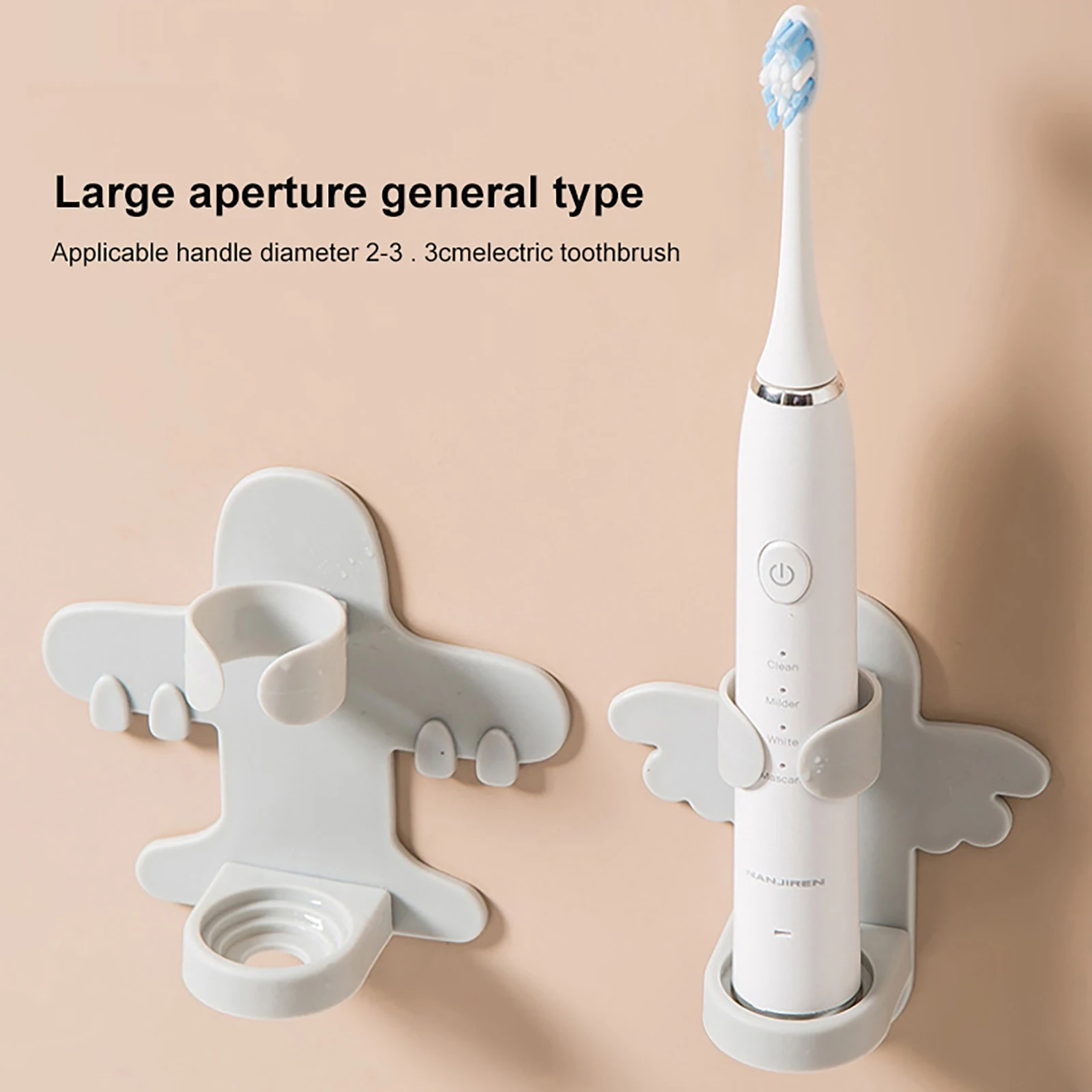 

Hot Sale Toothbrush Stand Rack Organizer Electric Toothbrush Wall-Mounted Holder Space Saving Bathroom Accessories