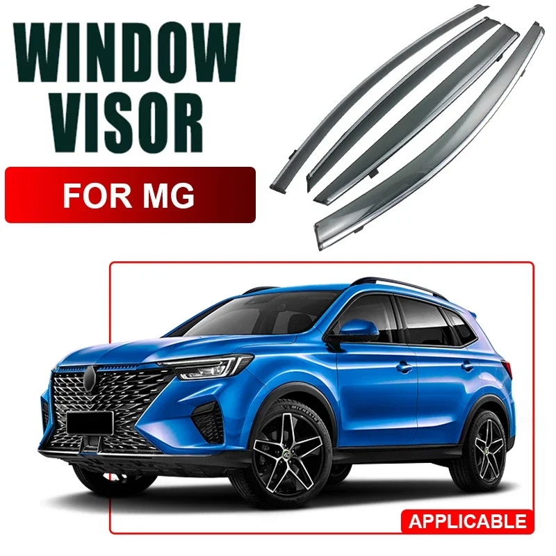 4 шт. для MG MARVEL R удлинитель HECTOR MAXUS 9 MG5 ES EP GT MG3 MG4 ZS HS RX5 GLOSTER 2017-2025Car Window Visor Waterproof Protect