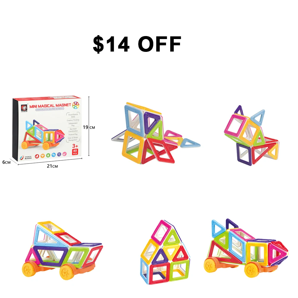 

Free Shipping In Some Areas Magnetic Sticks Building Blocks Set Kids Educational Toys For Children Toy Bricks