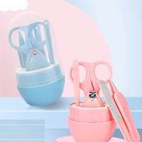 5 pcs baby nail care set safe portable finger trimmer scissor clippers with box manicure kit for newborns infant kit tool